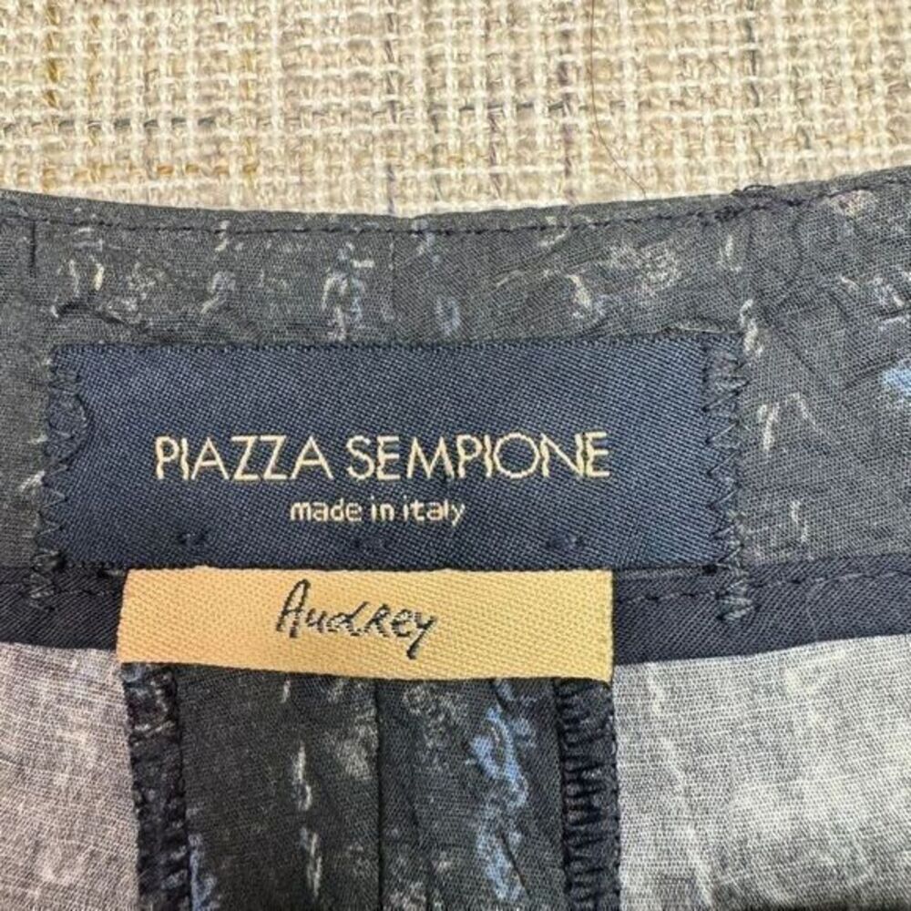 Piazza Sempione Audrey Black Dress Pants Women's‎ Size 40 US 8 Flat Front Solid - Picture 2 of 7